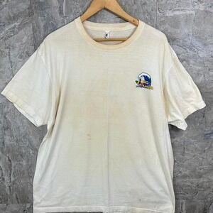 80s vintage white surfing t-shirt Big‎ Kahuna Hawaii surfing wave Men's 2XL